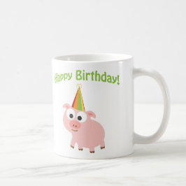 Vrolijke verjaardag! Cute Pig Koffiemok