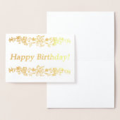 Vrolijke verjaardag! folie kaarten (Display)