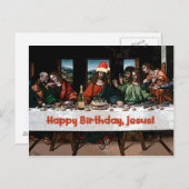 Vrolijke verjaardag, Jezus! Briefkaart (Voorkant / Achterkant)