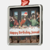 Vrolijke verjaardag, Jezus! Funny Kerstornament Metalen Ornament (Links)