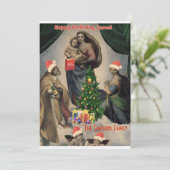 Vrolijke verjaardag, Jezus! Funny Kerstuitnodiging Kaart (Staand voorkant)