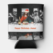 Vrolijke verjaardag, Jezus! Grappig kerstfeest Blikjeskoeler (Voorkant)