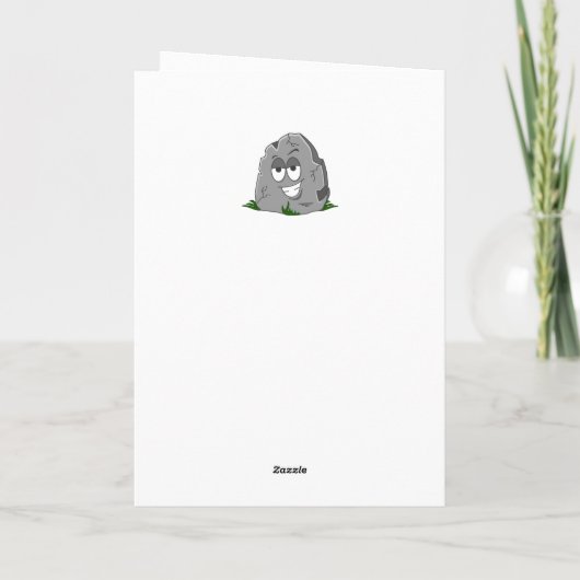 Vrolijke verjaardag, jij bent gek! kaart (Achterkant)