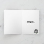 Vrolijke verjaardag, jij bent gek! kaart (Binnen)