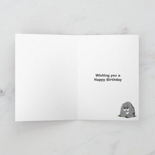 Vrolijke verjaardag, jij bent gek! kaart (Binnen)