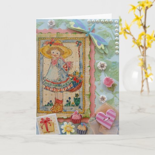 Vrolijke verjaardag! kaart (Gele Bloem)