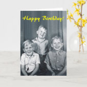 Vrolijke verjaardag! kaart (Gele Bloem)