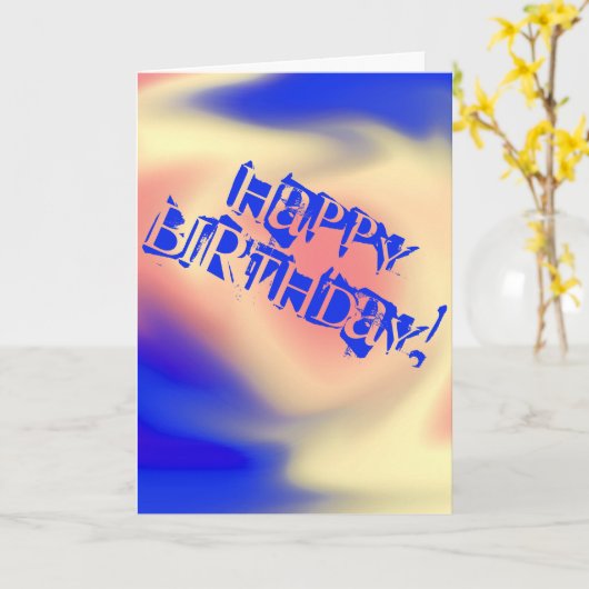 Vrolijke verjaardag! kaart (Gele Bloem)