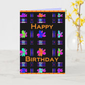 Vrolijke verjaardag! kaart (Gele Bloem)