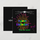 Vrolijke verjaardag! kaart (Voorkant / Achterkant)