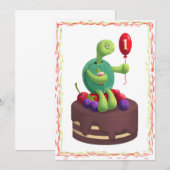 Vrolijke verjaardag! kaart (Voorkant / Achterkant)