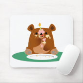 Vrolijke verjaardag, klein beer! muismat (Met muis)