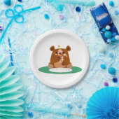Vrolijke verjaardag, klein beer! Papieren Borden Bordje (Feest)