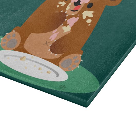 Vrolijke verjaardag, klein beer! Uitsluitend bord Snijplank (Hoek)