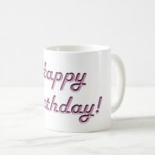 Vrolijke verjaardag! koffiemok (Voorkant rechts)