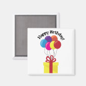 Vrolijke verjaardag! magneet (Voorkant / Achterkant)