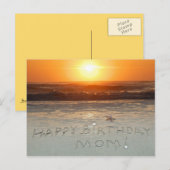 Vrolijke verjaardag, mam! briefkaart (Voorkant / Achterkant)