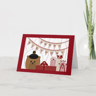 Vrolijke verjaardag, marinesailor. kaart