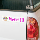 Vrolijke verjaardag! Merri! sticker {Sjabloon} (Op Truck)