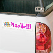 Vrolijke verjaardag! Noelle! sticker {Sjabloon} (Op Truck)