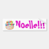 Vrolijke verjaardag! Noelle! sticker {Sjabloon} (Voorkant)