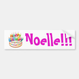 Vrolijke verjaardag! Noelle! sticker {Sjabloon}