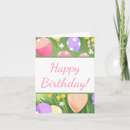 Vrolijke verjaardag! notitiekaartje