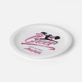 Vrolijke verjaardag papieren bordje (Gekanteld)