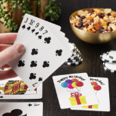Vrolijke verjaardag! pokerkaarten (Insitu)
