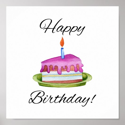 Vrolijke verjaardag! poster (Voorkant)