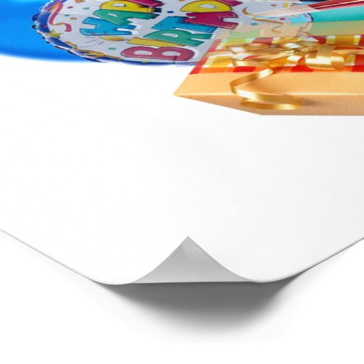 Vrolijke verjaardag! poster (Hoek)