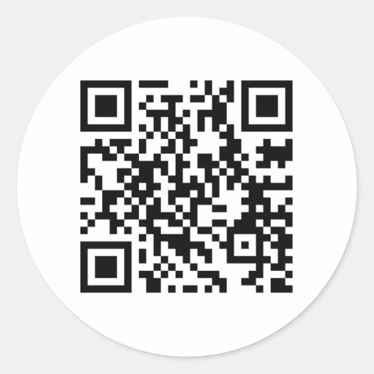 Vrolijke verjaardag! ronde sticker (Voorkant)