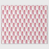 vrolijke verjaardag roze popsiche cadeaupapier (Vlak)