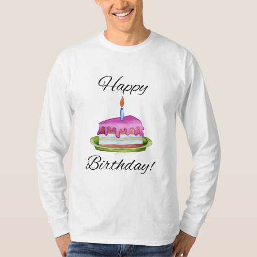 Vrolijke verjaardag! t-shirt (Voorkant)