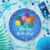 Vrolijke verjaardag...tijd om te vieren! papieren bordje (Feest)