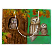 Vrolijke verjaardag van Owl van ons! Large Cadeautasje (Achterkant)