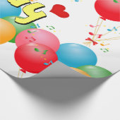 Vrolijke verjaardag! Verpakkingspapier Cadeaupapier (Hoek)