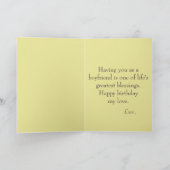 Vrolijke verjaardag voor een Boyvriend Kaart (Binnen)