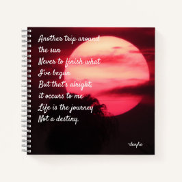 Vrolijke verjaardag voor mij - een andere reis ron notitieboek