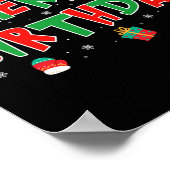 Vrolijke verjaardag Vrolijk kerstfeest Vrolijke ve Poster (Hoek)