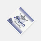 Vrolijke verjaardagsfeestje, elke leeftijd marineb servet (Hoek)