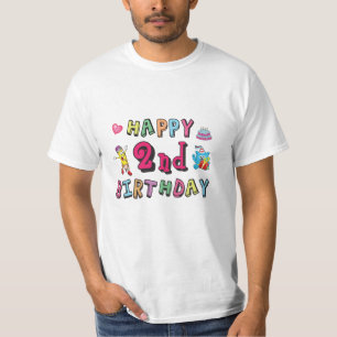 Vrolijke verrassing van 2 jaar voor 2 jaar t-shirt