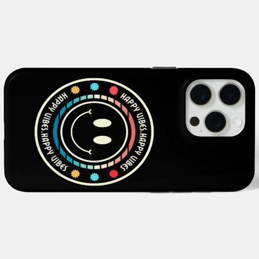Vrolijke Vibes Case-Mate iPhone Case (Achterkant (horizontaal))