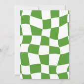 Vrolijke Vibes Groovy Kerstfeest uitnodiging (Achterkant)