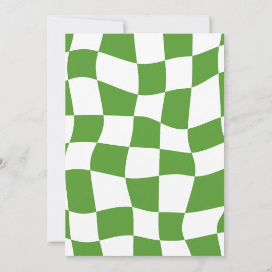 Vrolijke Vibes Groovy Kerstfeest uitnodiging (Achterkant)