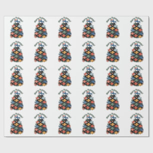 Vrolijke Vismis Kerstboom Vis Grappige Vissen Cadeaupapier