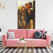 Vrolijke Visser (door Frederick Morgan) Canvas Afdruk (Insitu (Woonkamer))