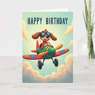 Vrolijke Vliegende Hond Kaart