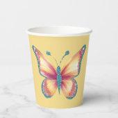 Vrolijke vlinder papieren bekers (Achterkant)