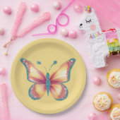 Vrolijke vlinder papieren bordje (Feest)